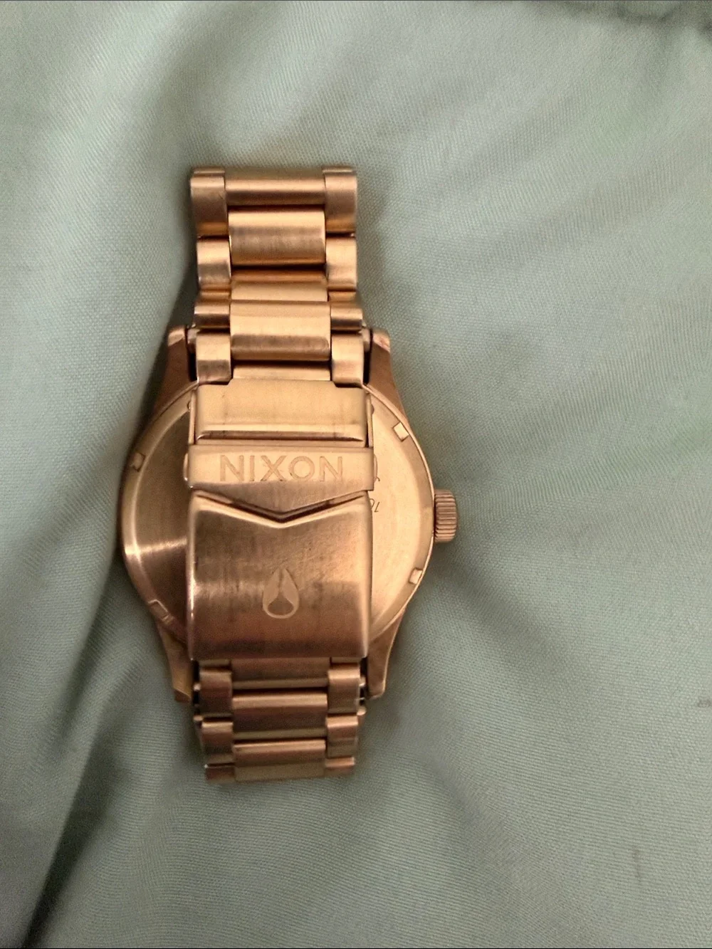 Nixon Gold Men's Watch with Black Dial